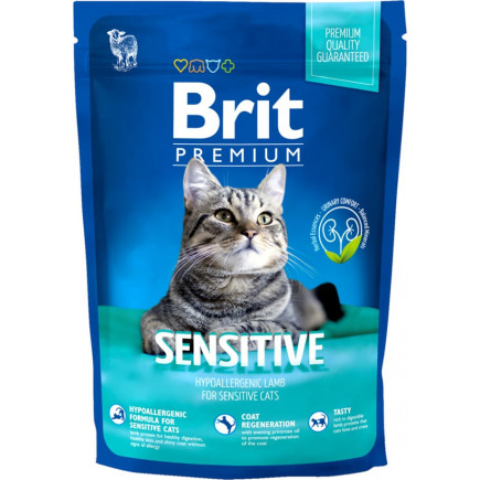 Сухий корм BRIT PREMIUM SENSITIVE для котів з чутливим травленням, 1,5кг