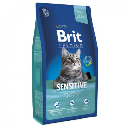BRIT PREMIUM SENSITIVE для котів з чутливим травленням, ягня та індичка (ціна вказана за 100г)