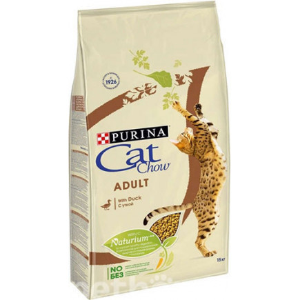 Корм CAT CHOW (Кет Чау) зі смаком качки для дорослих котів, 1,5кг